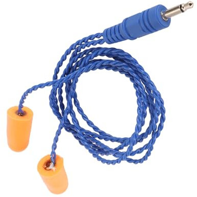 Haofy Radio Foam Earbuds, Noise Cancelling Portable 24.8in Plug and Play Wired 1/8 Inch Mono Plug Earphones for Racing