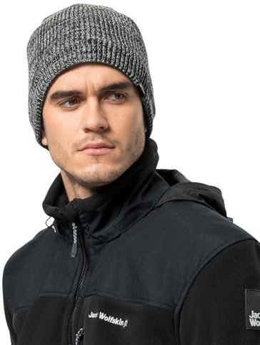 Jack Wolfskin Unisex Feldberg Beanie-Mütze, Slate, L EU