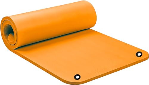 G5 HT SPORT Yogamatte | 100 x 61 cm | Dicke 1,5 cm | Fitnessmatte für Männer und Frauen | rutschfeste Matte für Yoga, Pilates, Stretching, Bodentraining und Fitness (Orange)