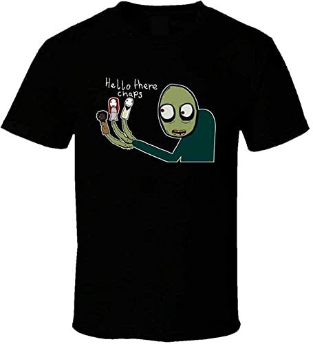 New HOT Rare Salad Fingers Rusty Spoons Men's Black Short Sleeve T-Shirt XL
