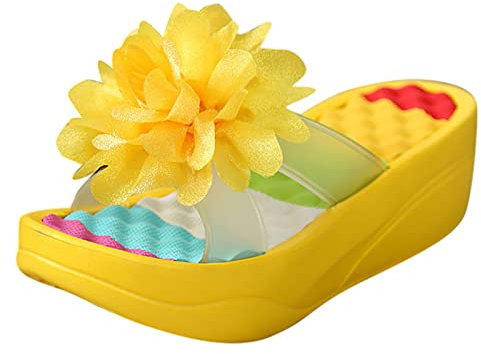 TYUIOP Sandali Comodi Donna Estivi Sandali Comodi Donna Ciabatte Donna Estive Comode Ciabatta Anziani Pianta Larga Sandali Platform Donna Scarpe Zeppa Donna Estive Ciabatte Casa Uomo