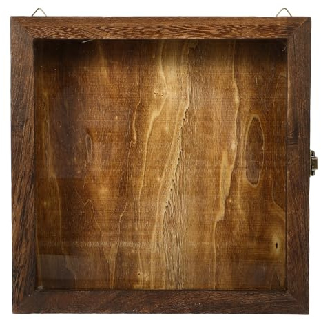 Operitacx Vintage Vitrine zur Ausstellung von Schmetterlingsmustern aus Acryl und Holz mit Retro Design Multifunktionale Aufbewahrungsbox für Getrocknete Blumen und Sammlerstücke