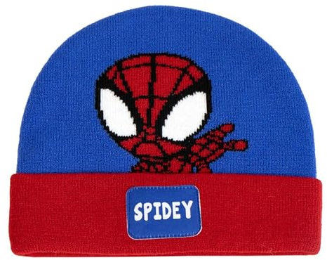 CERDÁ LIFE'S LITTLE MOMENTS Jungen Gorro Punto Aplicaciones Strickmütze Applikationen Spidey Tu:T.Unica, Bunt, Einheitsgröße EU