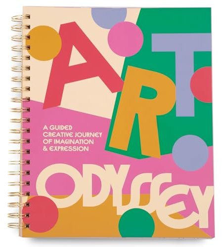 ban.do Coloring Books For Adults with Prompts, Relaxing Activity Book for Women, Guided Creative Journey, Art Odyssey