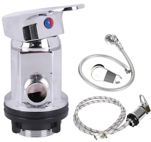 Ensemble de mitigeurs pulvérisateurs pour salon de coiffure, lavabo, douchette à main, robinet de douche, sortie 1/2 avec tuyaux d'entrée et de sortie de 80 cm + kit d'arrosage
