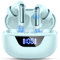Wireless Earbuds, Bluetooth 5.4 Headphones with 4 ENC Noise Cancelling Mic, Mini Wireless Headphones in Ear Deep Bass, wireless Earphones 48H Playtime LED Display, Ear buds IP7 Waterpoof, USB-C, Green