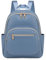 JIANLINST Rucksack Damen Klein PU Leder Cityrucksack Mini Rucksacktasche Wasserdicht Tagesrucksack Frauen Kleiner Tasche Daypack Haze blue