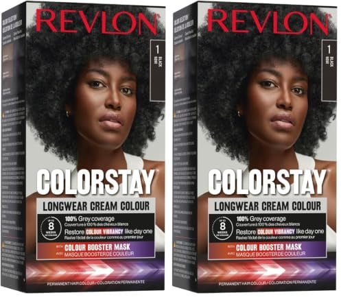 Revlon Colorstay Longwear Cream Color 1-negro 4 U Unisex (Packung mit 2)