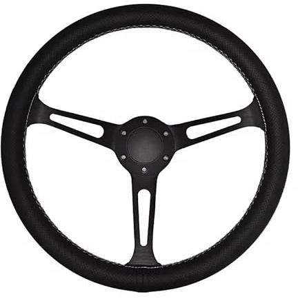 Lenkrad Auto,Sportlenkrad Universelles 380 mm modifiziertes Sport-Mikrofaser-Lenkrad