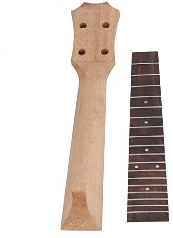 Greensen Ukulele -Teile Ukulele Griffbretthals -Set mit Okooume Wood Rosewood Fingerboard Kit für 4 Saitenmusiker (26 Zoll)