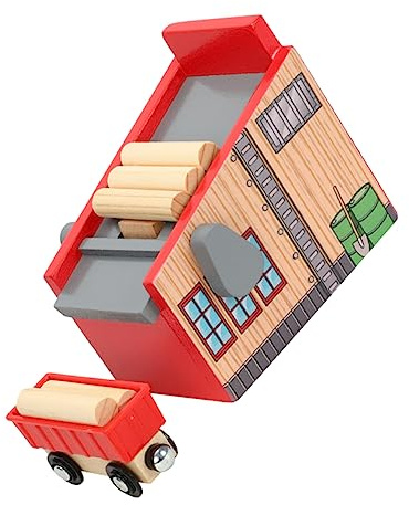 Holzeisenbahnspielzeug 1 Satz, Lebendige Kleine Eisenbahn für Kinder