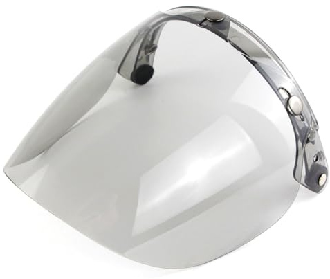 Zohisin Visiera Casco Lente Casco Lente a Bolla Casco Moto con Prestazioni ottimali proprietà Anti-UV Diverse colorazioni Disponibili Design Universale a Tre Ganci