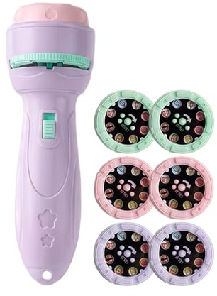 Générique Projector Flashlight for Kids – Projector Torch Flashlight, Eye Protection Bedtime Night Light Projectors Flashlights for 3+ Years Old Boys Girls Children Son Daughter