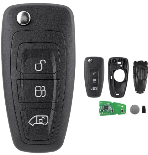 433MHZ 3 Buttons For Ford Transit Custom Connect Key Fob ID63Chip | 433MHz 3 Button Flip Key Fob for Ford Transit Tourneo Focus Galaxy S-Max C-Max with 4D-63 80Chip,FCCID:BK2T-15K601-AA/AB/AC