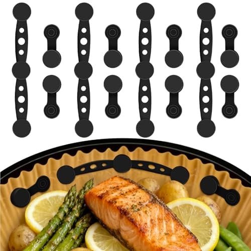 12 Pezzi Calamite Per Friggitrice Ad Aria Silicone, Lavabile E Riutilizzabile, Antiscivolo E Termoresistente, Magneti Per Friggitrice Ad Aria Accessori Per Ninja, Philips, Cosori