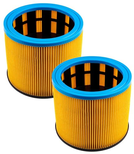 vhbw 2x Faltenfilter Ersatz für Starmix 413471 | FP 7200 für Staubsauger - Patronenfilter Blau Gelb, 7200 cm²