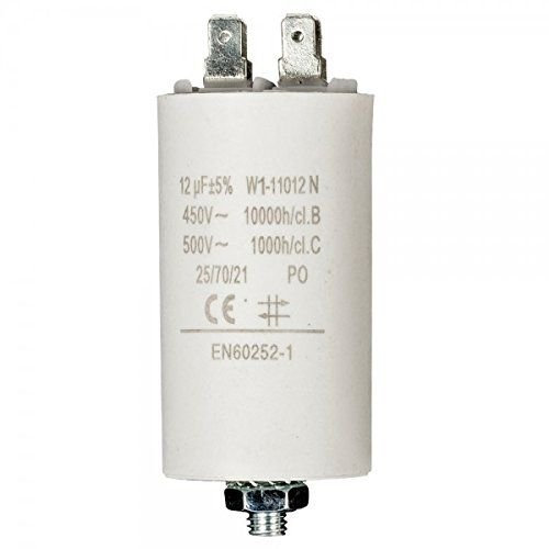 Condensateur de démarrage pour moteur électrique 450 VCA, 12 uF