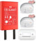 ELRO FF0404 Kit de Protection Contre l'incendie - 2X détecteur de fumée avec Batterie de 5 Ans et Montage magnétique - Détecteur de CO avec capteur de 10 Ans - Couverture Anti-feu Rigide 1,2m x 1,2m