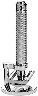 MÜHLE Traditional Rasierset - Rasierhobel mit offenem Kamm und Ständer aus verchromtem Metall
