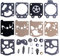 Mtanlo Kit di Riparazione Carburatore Sostituisce per Walbro K20-WAT Husqvarna 55 51 455 460 Rancher Echo Poulan Pro Homelite Stihl 026 Parte di Ricambio per Motosega