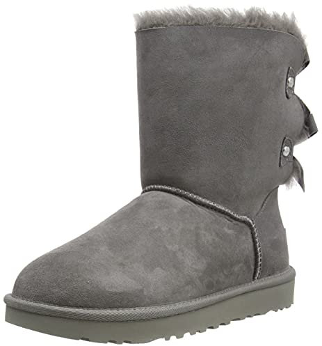 UGG Bailey Bow II Ribbon, Stivali di moda Donna, Grigio, 36 EU