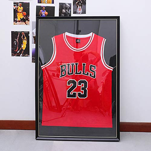 Mr.LQ Basketball Jersey Rahmenbefestigung, Sammlung Gerahmte Fotorahmen Wand Fußball Gedenk T-Shirt Display Rahmen Montiert