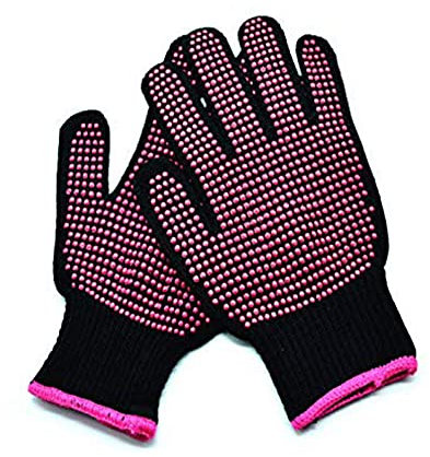 2 Pcs Heat Resistant Gloves Anti-Scald Heat Resistance Blocking Gloves Heatproof Glove for Hair Styling