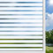 DIFIT Film Fenetre Anti Regard 44.3x200cm, Motif Larges Rayures Brise Vue Fenetre Film Electrostatique Vitre Autocollant Films pour Vitre Anti UV Films Occultant Convient La Maison Bureau