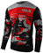 Men's Cycling Jersey MTB Tops,Motocross Shirt Long Sleeve MX MTB Mountain Bike Lightweight Materials, Breathable Material (Red,M)