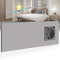 BSEED Touch Lichtschalter mit Schuko Steckdose mit LED Anzeiger doppelte 1 Fach 2 Wege Glas Lichtschalter mit einer USB Steckdose Anschluss (Max. 2.1A) Typ C Portn Grau 228mm