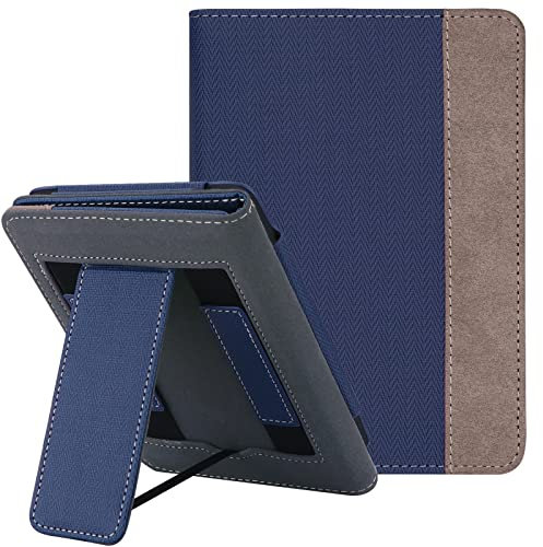WALNEW Hülle für 6-Zoll Kindle 11. Generation 2024/2022, Kickstand Schutzhülle Tasche für Neue Kindle 2024/2022 eReader mit Zwei Handschlaufe und Auto Sleep/Wake Funktion