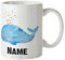 Mr. & Mrs. Panda Personalisierte Tasse Wal Konfetti - Personalisierte Geschenke, Namen, Wale, Namenstasse, Urlaub, Wunschname, Meer, Meerestiere,
