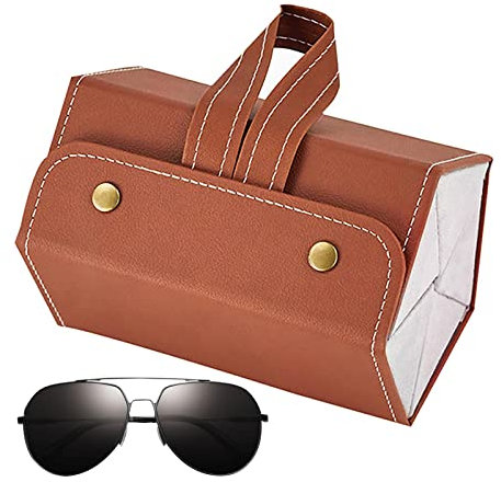 Faltbares Brillenetui | Sonnenbrillen-Organizer Reiseetui | 5 Fächer Brillenhalter Aufbewahrung Reiseetui, tragbarer Schmuck-Organizer für Ringe, Anhänger, Ohrringe
