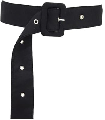 osiuujkw Ersatzgürtel für Trenchcoat, breite Anwendungen, flexible und verstellbare, langlebige Struktur, Mantel Taillengürtelstoff, Schwarze Dornschließe