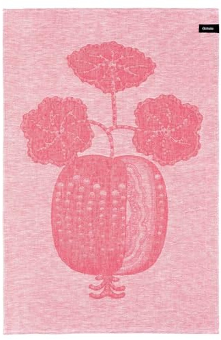 Iittala Taika Sato Geschirrtuch, aus hochwertigem Leinenstoff, in der Farbe Rosa-Pink, Maschinenwäsche 60°C, Maße (H x B x L): 0,5 x 47 x 70 cm, 1070697