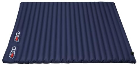 SOPERIT Matelas Camping 2 Personnes avec Pompes à Pied Double Matelas pour Le Camping, Matelas Gonflable, Matelas pour Camping, Voyage, Randonnée (Bleu)
