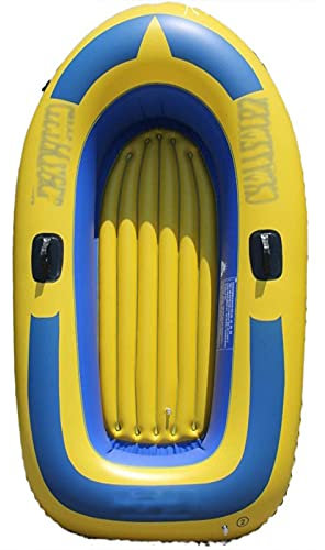 NOALED Kajak-Schlauchboot-Set, Rafting-Angriffsboot, aufblasbares Schlauchboot, verdicktes Kajak-Fischerboot, Gummiboot (Farbe: Gelb, Größe: 198 x 116 x 28 cm) (Gelb).