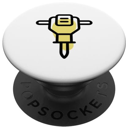 Jackhammer Air Hammer Pneumatic Drill Construction PopSockets Swappable PopGrip