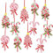 KAHEIGN 12Pcs Zuckerstange Weihnachtszuckerstange, 12cm Zuckerstange Candy Baumschmuck Christbaumdeko Weihnachtsdeko, hängende Ornamente für Christbaumschmuck, Heimdekoration
