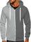 UHouse Hoodie Herren Reißverschluss Kapuzenpullover Oversize Zip Hoody Männer Mode Pullover mit Kapuze Kapuzenjacke mit Taschen Sport Kapuzenshirt Deals of The Day Dunkelgrau 5XL