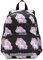 WDdZzyy Kinder-Camping-Rucksack mit niedlichen Einhörnern, Sicherheits-Büchertasche für Mädchen, Schwarz, Weißes süßes Traum-Einhorn. 18, Medium