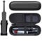 Woollo Etui Compatible with Oral-B Vitality Pro/Pro Series 3/Pro Series 1/Sonicare etc. Zahnbürste Elektrische/Electric Toothbrush Tasche Tragbare Hart Reise Case Hülle(Schwarz,Schwarz)