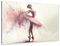 artboxONE Alu-Print 75x50 cm Balletttänzerin in Aquarell A von Künstler Paul Rommer