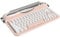 AJAZZ AF84 Wireless Typewriter Keyboard, Cute Retro Aesthetic Design with Integrated Stand for Tablet, Phone, Mixed color Retro Round Keycaps, 2.4Ghz Wireless/Bluetooth for Table,/PC/Win/Mac (Pink)