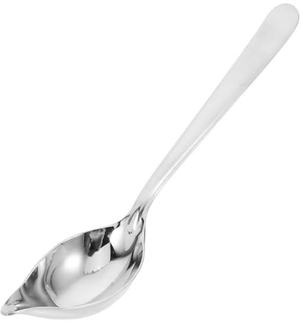 Garneck Cucchiaio Per Salsa Con Beccuccio Mestolo in Acciaio Inossidabile Manico Per Sicurezza Uso Multifunzionale Per Mescolare e Servire Salse Zuppe e Sughi Facile Da Pulire e Manutenere