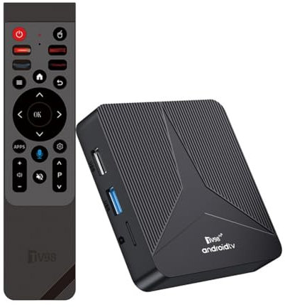 Uxsjakjsd TV Box Android 14, Android Box 2GB + 16GB, RK3518, Cuatro Núcleos, 2.4G/5G, WiFi Dual, Compatible con 265, 8K HD, Bluetooth 5.0, Smart TV Box UE.