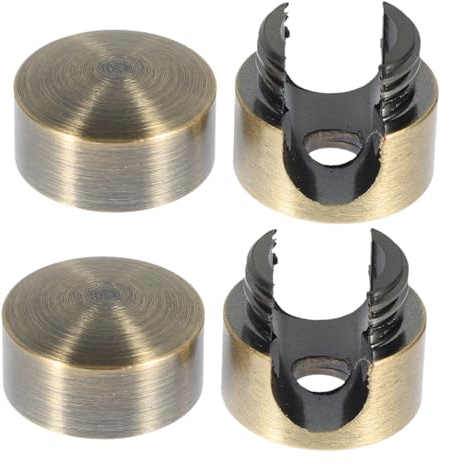 DIYEAH 2 Stück Kabelhalter Metall Aluminium Retro Lampenkabel Befestiger mit Antik Bronze Finish Kabel Clips für Deckenleuchten Kabelbefestigung DIY Zugentlastung für Lampendraht