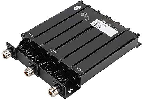 Funien Duplexer UHF da 25 W Duplex Ripetitore Radio a 6 cavità Filtro Passa Banda UHF Professionale con 6 Filtri di Banda Stop per Dispositivi di Comunicazione Wireless