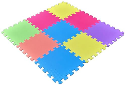 9 PIECE Emboîtement Eva Mousse activité play enfants bébé doux Tapis CARREAUX SET