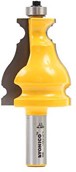 Yonico 16191 Medium Elegant Picture Frame Molding Router Bit 1/2-Inch Shank